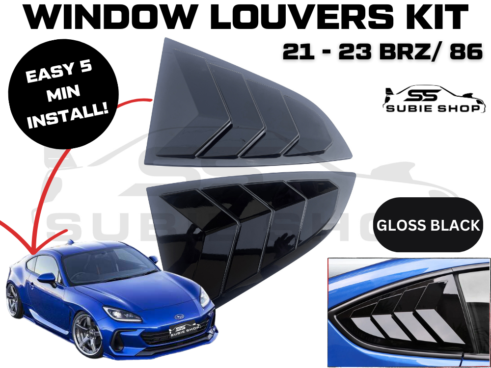 Brz rear deals window louvers