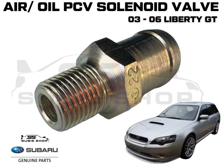 Genuine OEM Subaru Liberty GT Turbo 2003 - 06 EJ20x PCV Valve Solenoid Air Oil