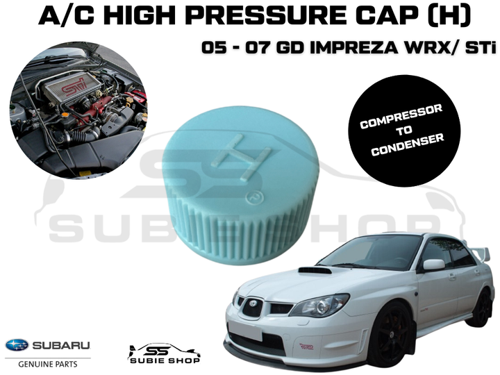 Genuine Subaru Impreza WRX STi GD 05 -07 AC Air Con Conditioning Line Hose Cap H