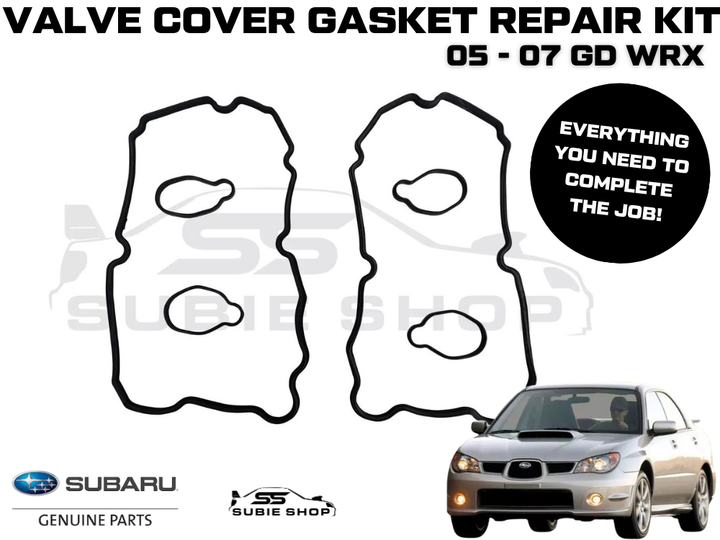 GENUINE Subaru Impreza GD WRX 05 - 07 Valve Tapper Rocker Cover Gasket Seal Set