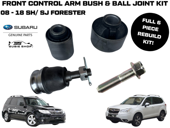 GENUINE Subaru Forester SH SJ 08 -18 Front Lower Control Arm Bush Ball Joint Kit