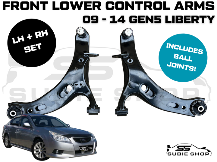 New Right Left Front Lower Control Arms Bush for Subaru Liberty BM BR Gen 5 9-14