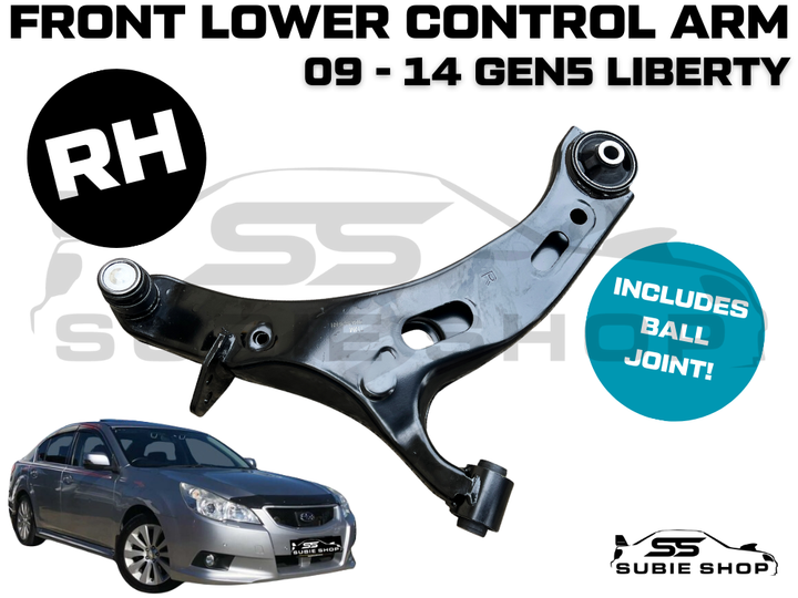 Front Lower Control Arm Bush for 09 - 14 Subaru Liberty BM BR Gen 5 Right Driver