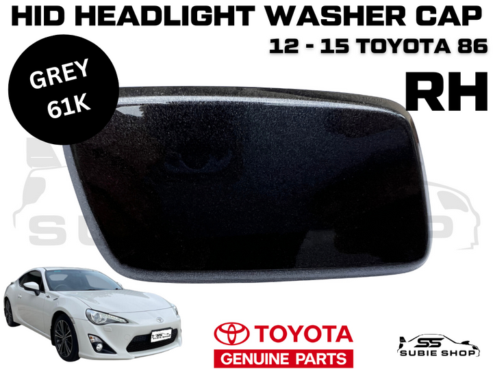 NEW Genuine OEM Toyota 86 2012 - 15 Headlight Washer Cap Cover Right RH Grey 61K