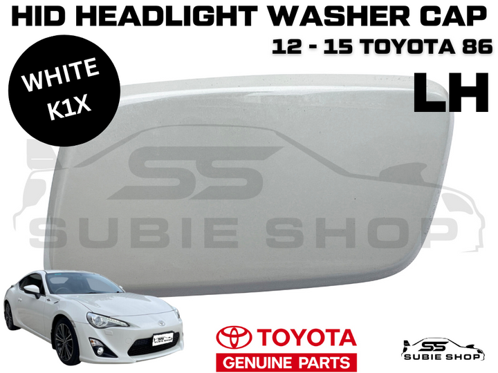 NEW Genuine OEM Toyota 86 2012 - 15 Headlight Washer Cap Cover Left LH White K1X