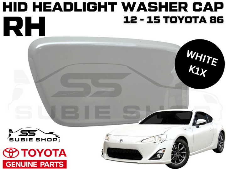 NEW Genuine OEM Toyota 86 2012 -15 Headlight Washer Cap Cover Right RH White K1X