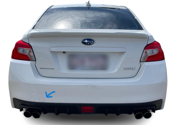 GENUINE Subaru VA WRX Sti 15 - 21 Rear Bumper Bar Tow Hook Cap Cover Matt Black