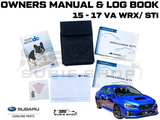 GENUINE Subaru WRX STi 15-17 VA Factory Owners Manual Log Book Wallet Set Pouch