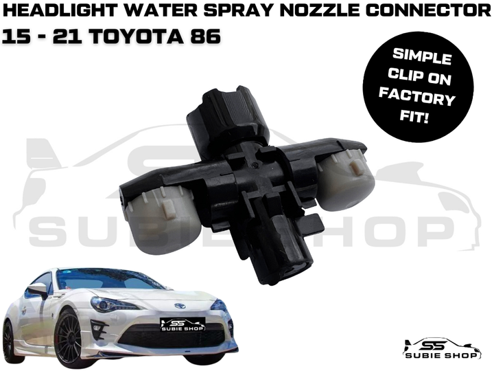 New HID Headlight Washer Cap Water Jet Spray Nozzle Piece For 15 - 21 Toyota 86