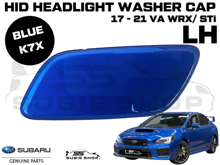 New Genuine Headlight Blue Washer Cap Cover 17-21 Subaru Impreza VA WRX STi LH