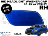 New Genuine Headlight Blue Washer Cap Cover 17 - 21 Subaru Impreza VA WRX STi RH