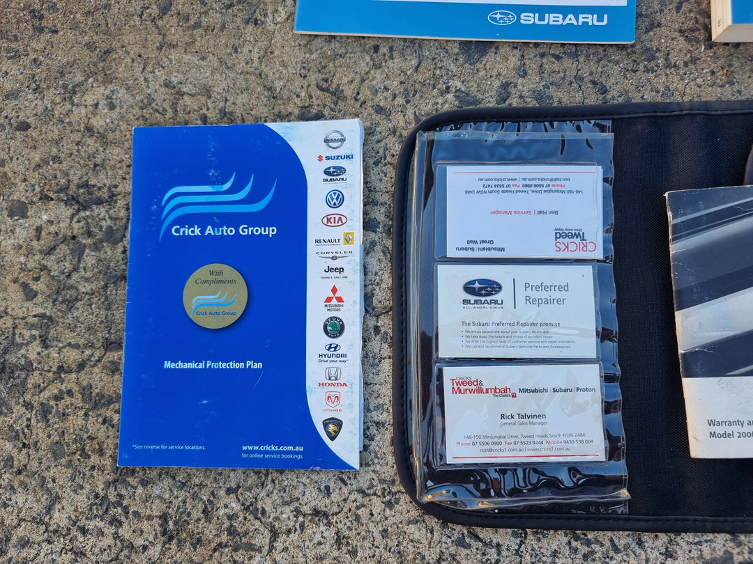 Subaru Impreza GH G3 08 - 14 Factory Owners Manual Log Book Wallet Brochures