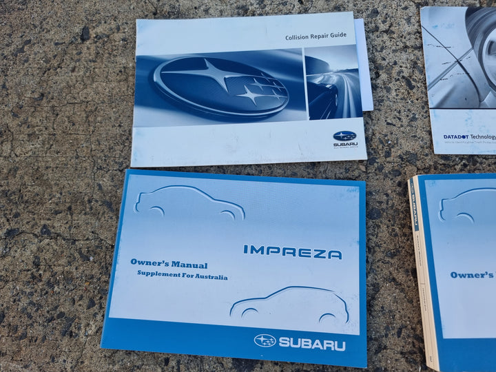 Subaru Impreza GH G3 08 - 14 Factory Owners Manual Log Book Wallet Brochures