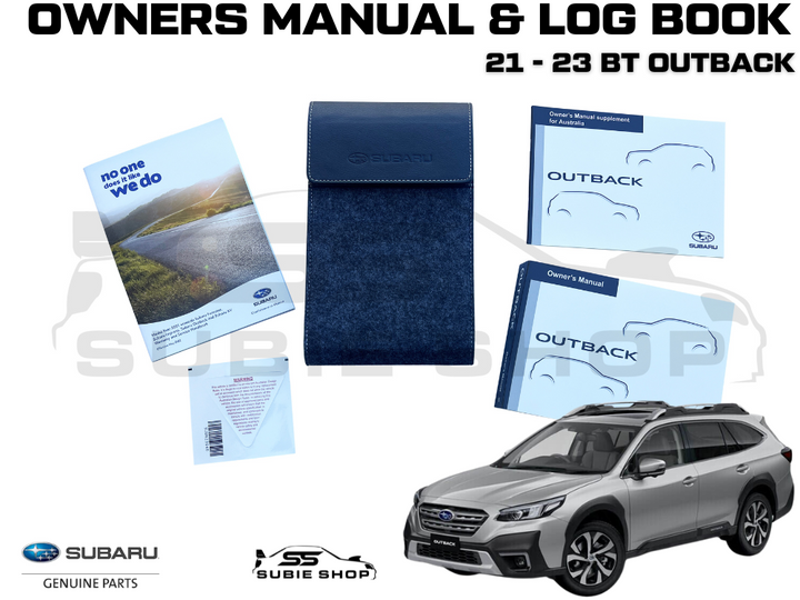 GENUINE Subaru Outback BT 21 -23 Factory Owners Manual Log Book Wallet Set Pouch