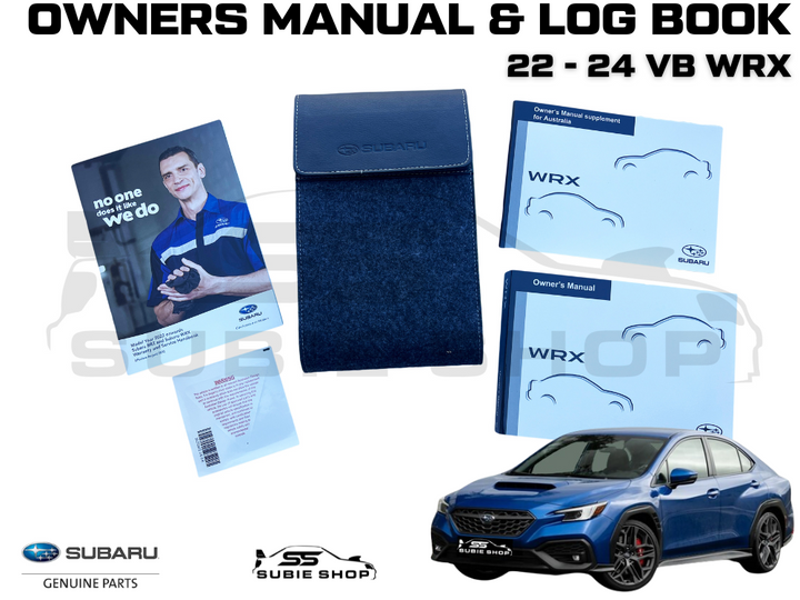 GENUINE Subaru WRX VB Sed 22 -24 Factory Owners Manual Log Book Wallet Set Pouch