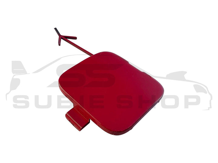 GENUINE Subaru VA WRX Sti 2015 -21 Rear Bumper Bar Tow Hook Cap Cover Red C7P