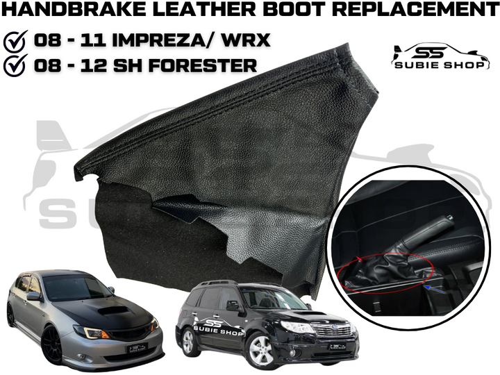 New Handbrake Leather Boot Cover Slip For Subaru 08 - 12 Impreza WRX & Forester