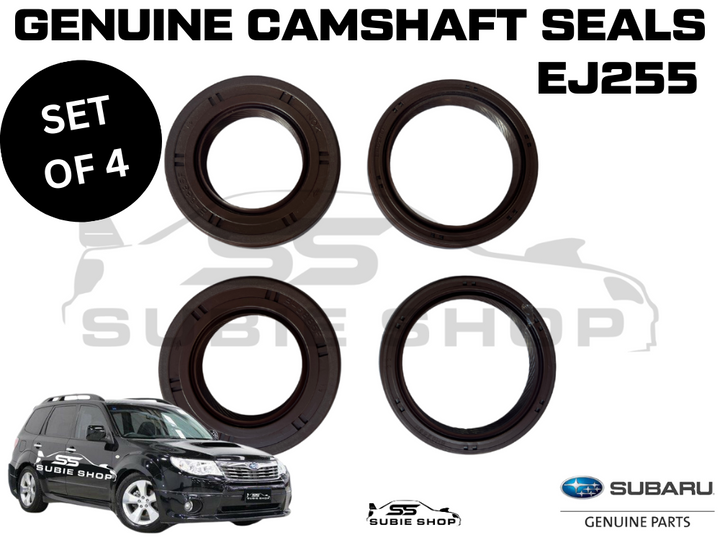 GENUINE OEM Subaru Forester SHXT EJ255 Engine Dual Cam Shaft Seals Seal Kit Set