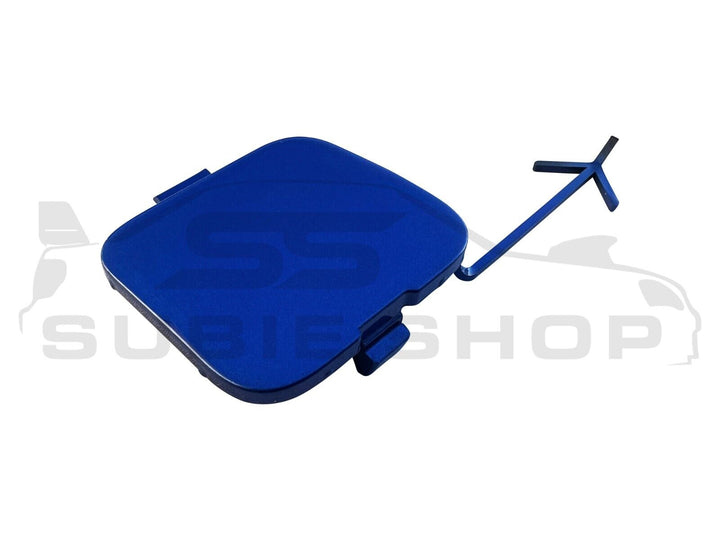 GENUINE Subaru VA WRX Sti 2015 - 21 Rear Bumper Bar Tow Hook Cap Cover Blue K7X