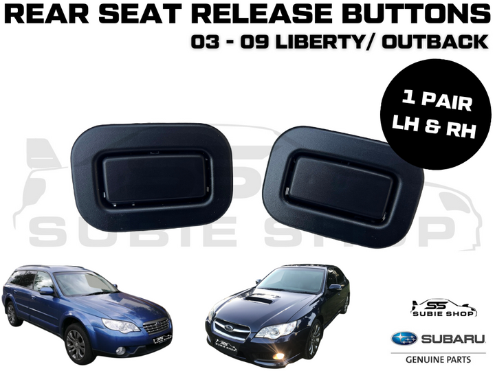 Genuine Subaru Liberty Outback 03 -09 Rear Fold Down Seat Release Buttons Pair