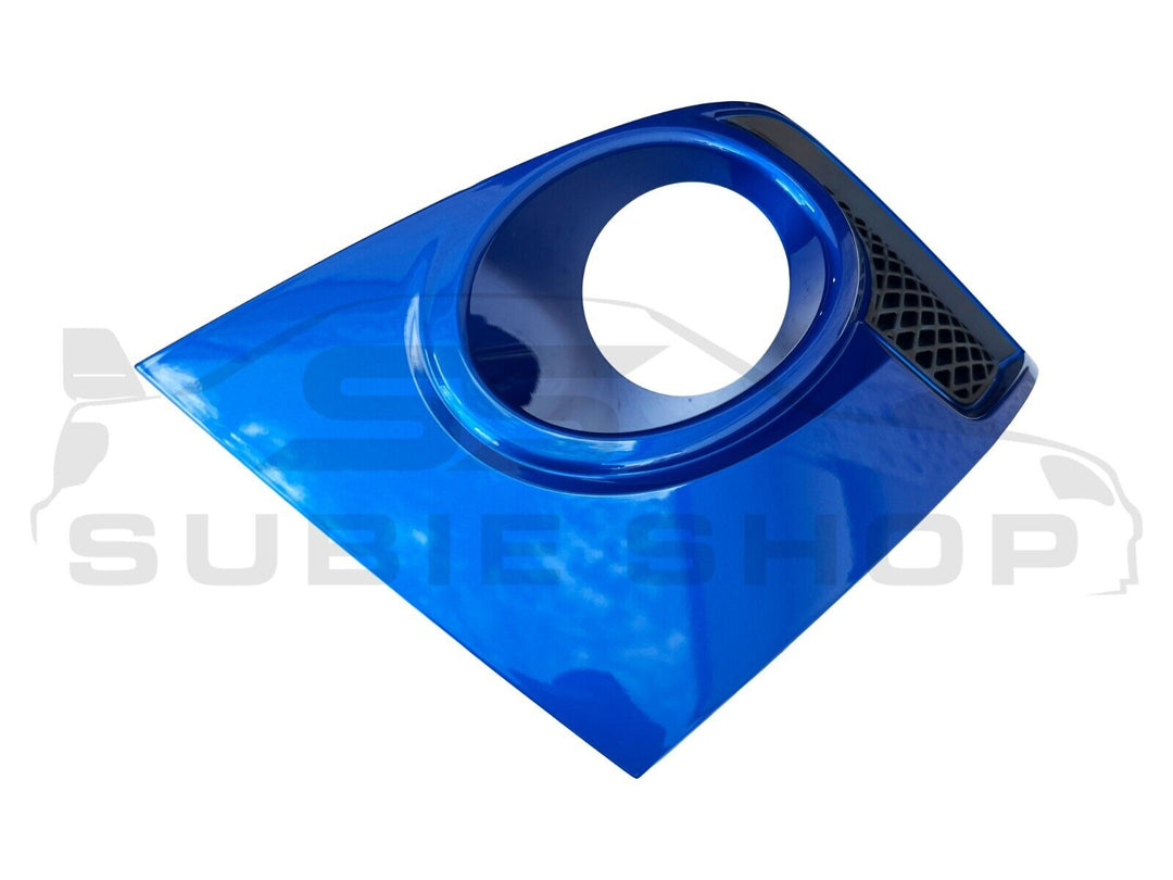 Genuine Subaru Impreza 11-14 WRX STi Fog Light Bezel Cover Surround Blue 02C RH