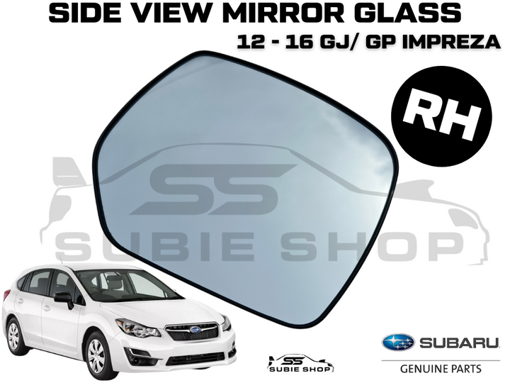 Genuine Subaru Impreza GP GJ 2012 - 16 Right Side View Mirror Glass Replacement