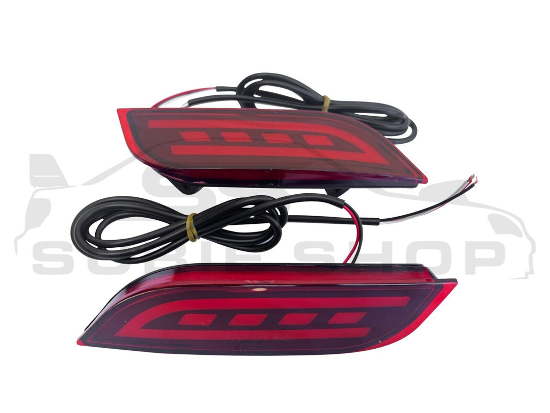 Rear Bumper Reflector LED Fog Tail & Brake Lights For Impreza WRX Liberty XV etc