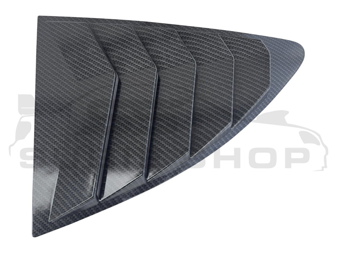 Side Rear Window Louvers Pair Trim For 13 - 20 Subaru BRZ Toyota 86 Carbon Fiber