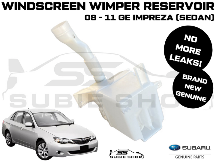 Genuine Subaru Impreza GE 08-11 Windscreen Window Wiper Washer Bottle Tank Water