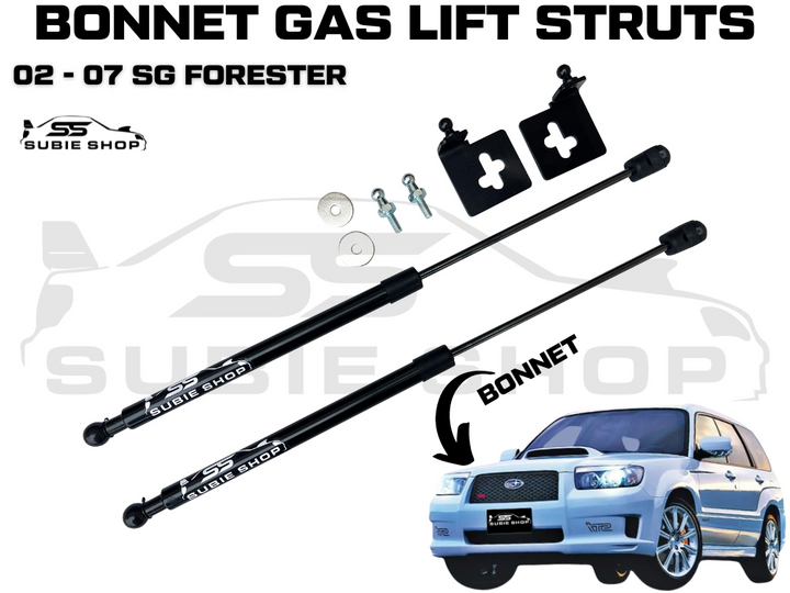 Bonnet Hood Lift Gas Struts Upgrade Kit For 02 - 07 Subaru Forester SG / XT