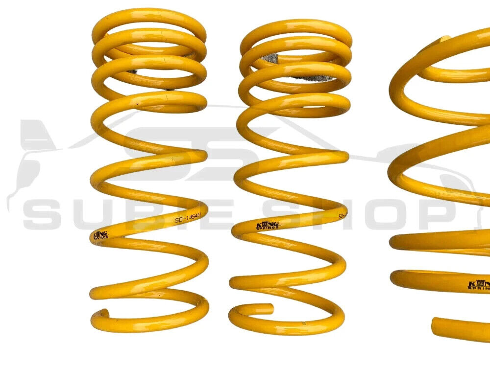 Set Front + Rear Lowered Coil King Springs For 03 - 07 Subaru Impreza / RS / WRX