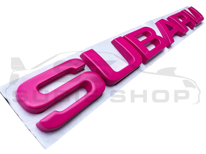 Metal 'SUBARU' Rear Tailgate Decal Badge Emblem For Subaru Impreza WRX Forester