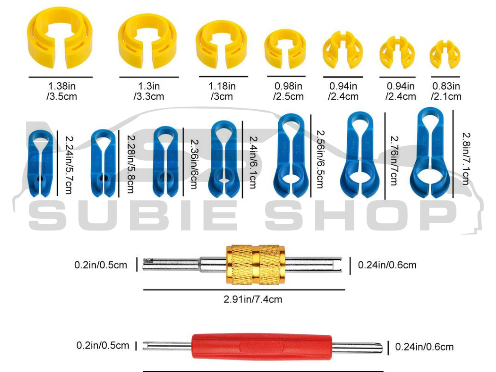 16Pce A/C Fuel Water Oil Line Hose Quick Removal Disconnect Release Tool Kit Set