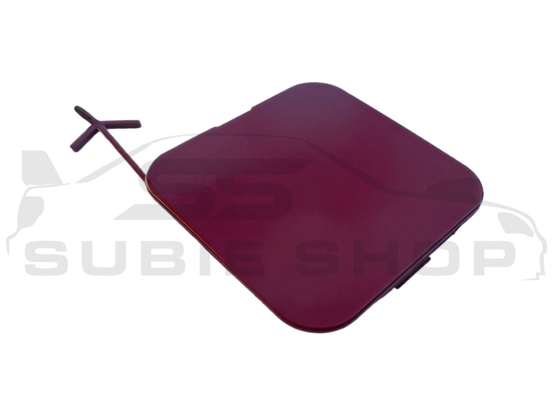 GENUINE Subaru Impreza G3 WRX STi 08 -14 Rear Bumper Bar Tow Hook Cap Cover Red