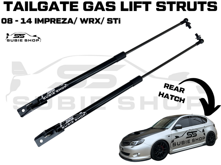 Rear Tailgate Hatch Lift Gas Struts Kit For 08 - 14 Subaru Impreza RS WRX STi