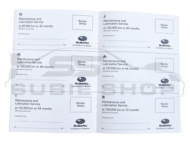 GENUINE Subaru WRX STi 15-17 VA Factory Owners Manual Log Book Wallet Set Pouch