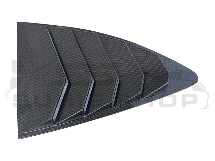 Side Rear Window Louvers Pair Trim For 13 - 20 Subaru BRZ Toyota 86 Carbon Fiber