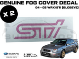 GENUINE OEM Subaru Impreza Blob 03-05 GD WRX STi Front Fog Cover Sticker Decal 2