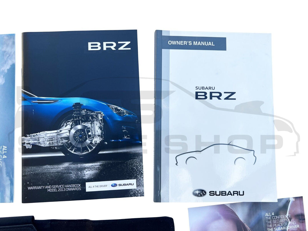 GENUINE Subaru BRZ 12-16 ZC6 Factory Owners Service Manual Log Book Wallet Pouch