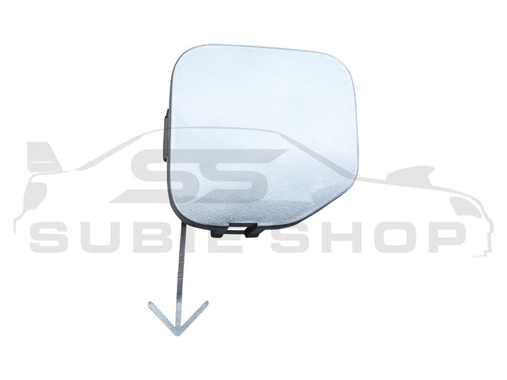 GENUINE Subaru Forester 08 - 12 SH XT Rear Bumper Bar Tow Hook Cap Cover Silver