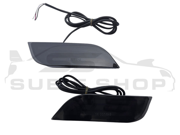 Rear Bumper Reflector LED Fog Tail & Brake Lights For Impreza WRX Liberty XV etc