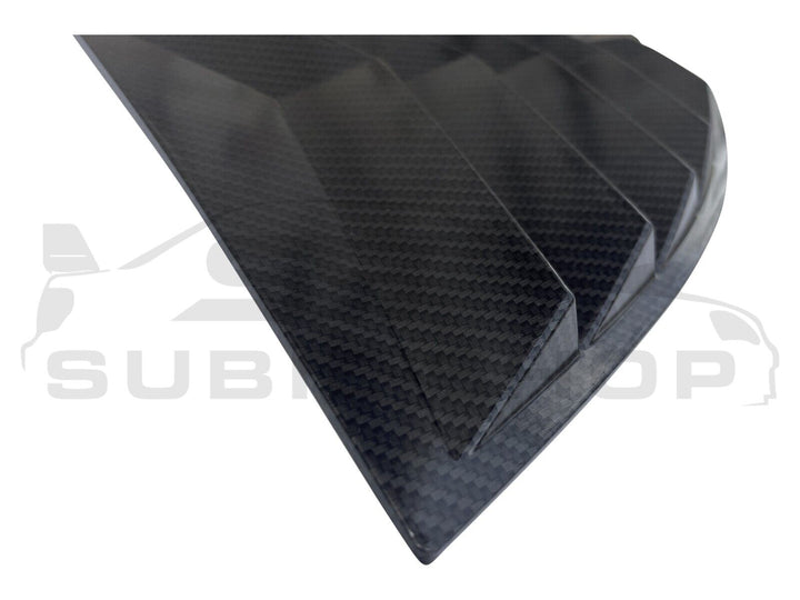 Side Rear Window Louvers Pair Trim For 13 - 20 Subaru BRZ Toyota 86 Carbon Fiber