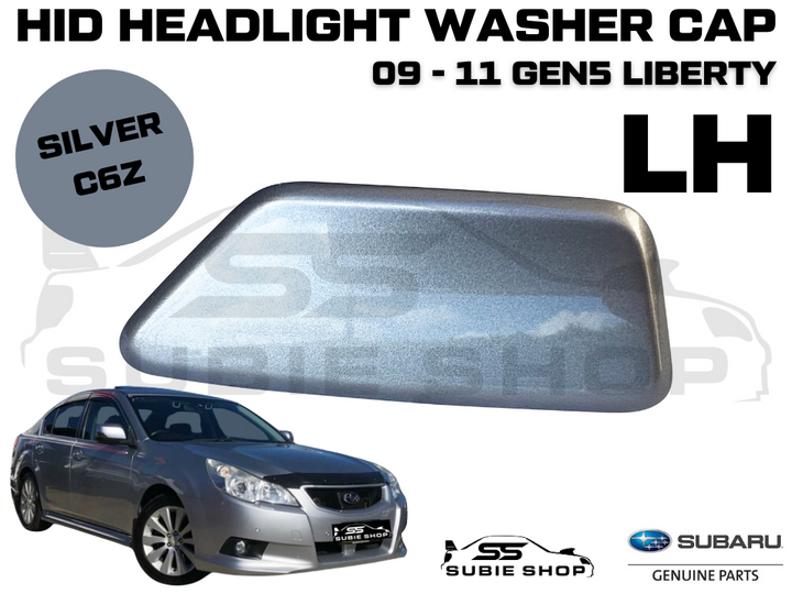 New Genuine Headlight Washer Cap Cover 09 - 11 Subaru Liberty Silver C6Z Left LH