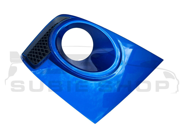 Genuine Subaru Impreza 11-14 WRX STi Fog Light Bezel Cover Surround Blue 02C LH