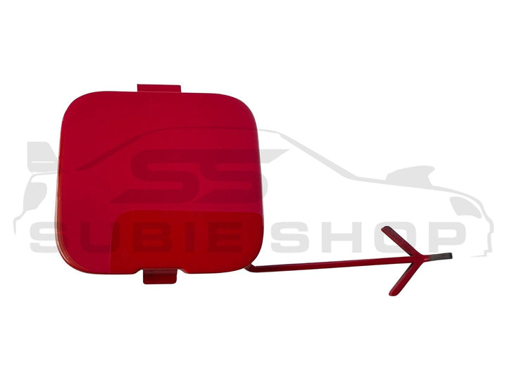 GENUINE Subaru VA WRX Sti 2015 -21 Rear Bumper Bar Tow Hook Cap Cover Red C7P