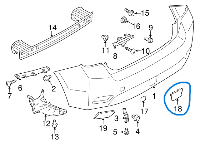 New GENUINE Subaru XV GP 12 -16 Rear Bumper Bar Tow Mid Cap Cover Red Maroon H2Q