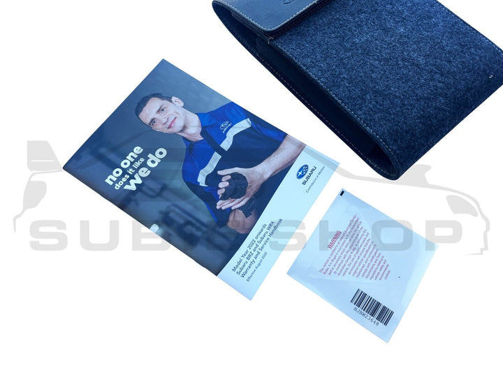 GENUINE Subaru WRX VB Sed 22 -24 Factory Owners Manual Log Book Wallet Set Pouch