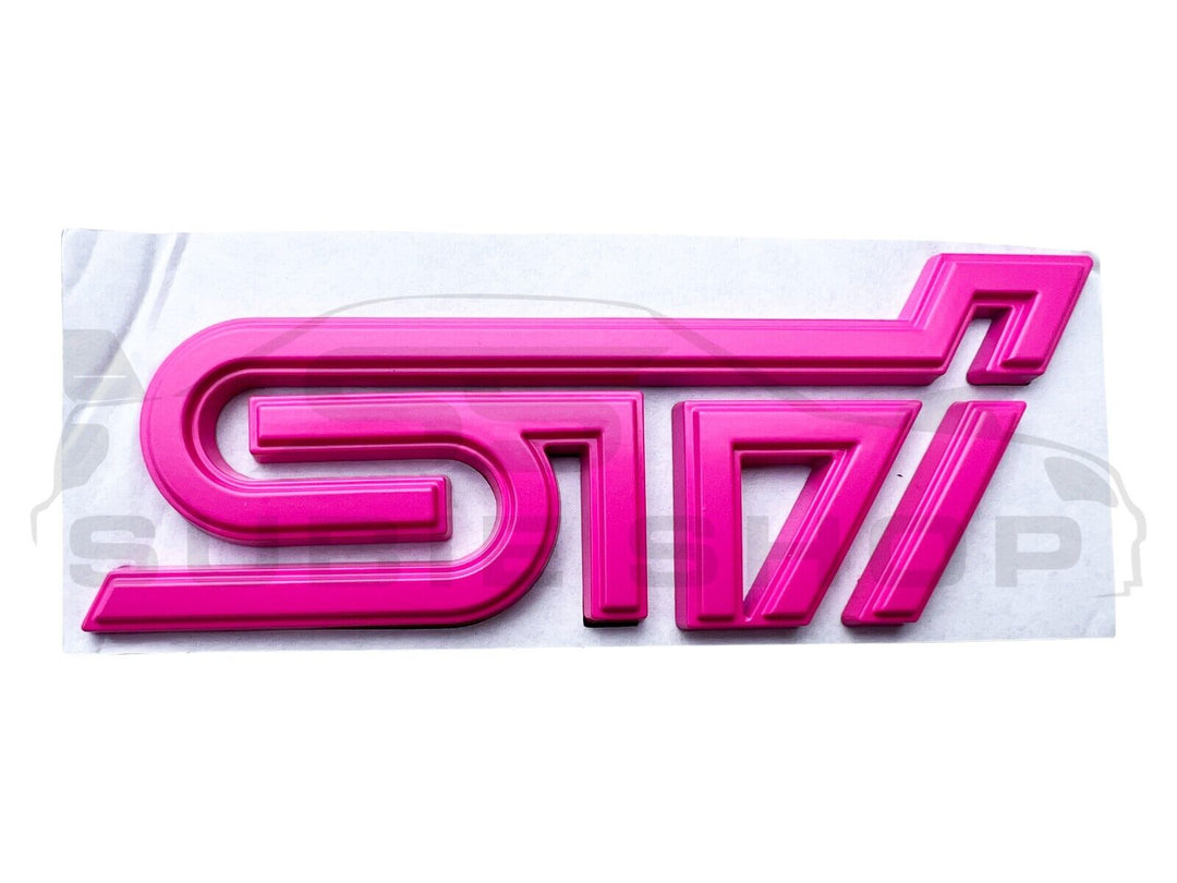 Metal 'STi' Rear Tailgate Decal Badge Emblem For Subaru Impreza WRX STi / BRZ +