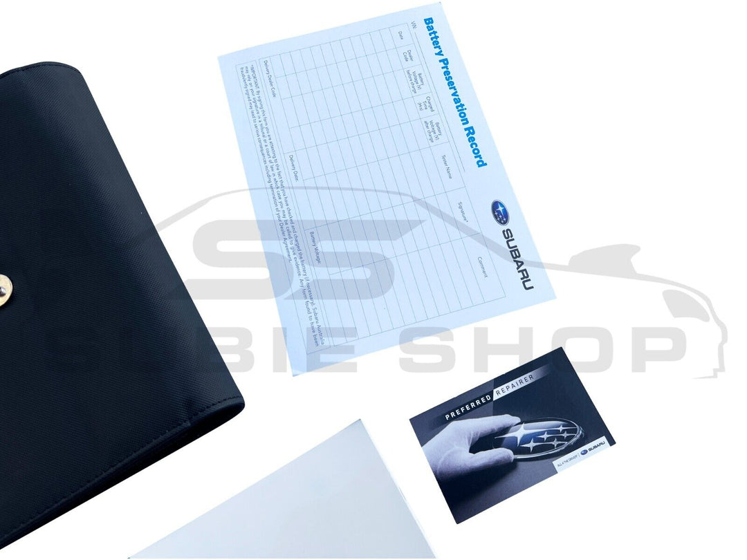 GENUINE Subaru Levorg Sti 15 -17 Factory Owners Manual Log Book Wallet Set Pouch