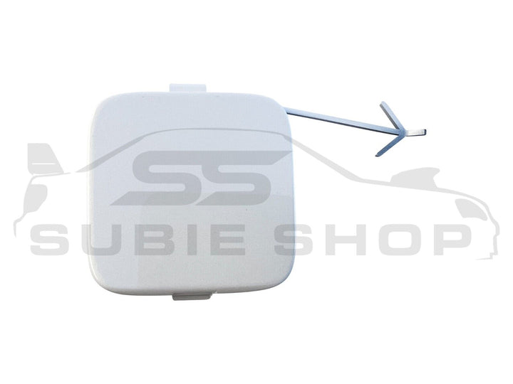 GENUINE Subaru Forester 2015 -18 SJ Rear Bumper Bar Tow Hook Cap Cover White K1X